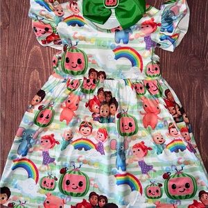 Cocomelon Dress and Bow